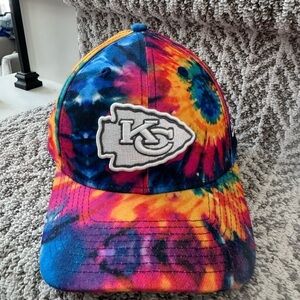Kansas City Chiefs Ball Hat, tie dye.